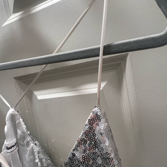 SHOWPO - silver Sequin dress size medium - Picture 4 of 10
